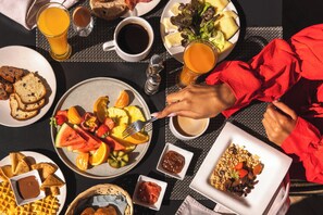 Daily buffet breakfast (EUR 21 per person)
