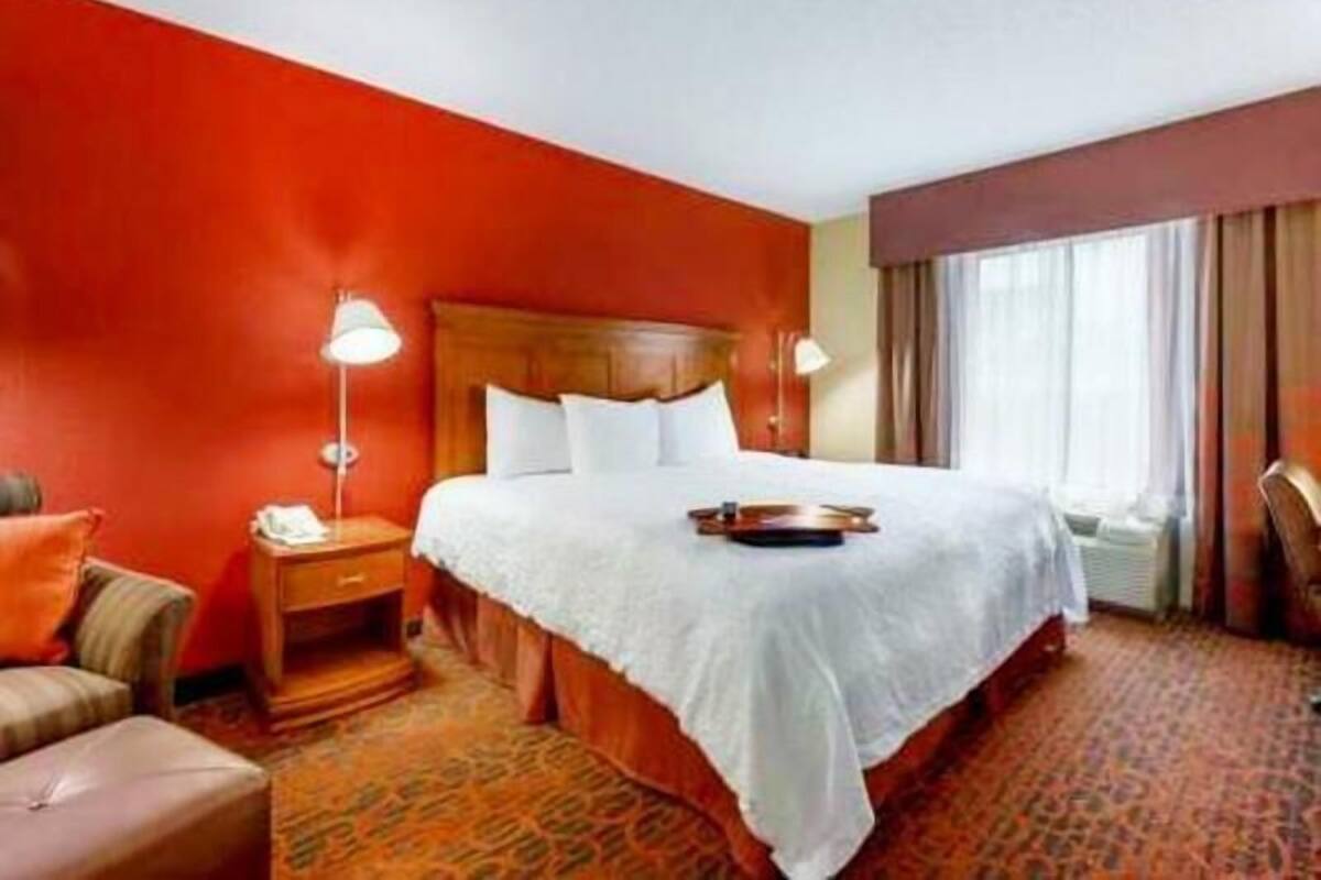 Premium bedding, blackout drapes, iron/ironing board, free WiFi