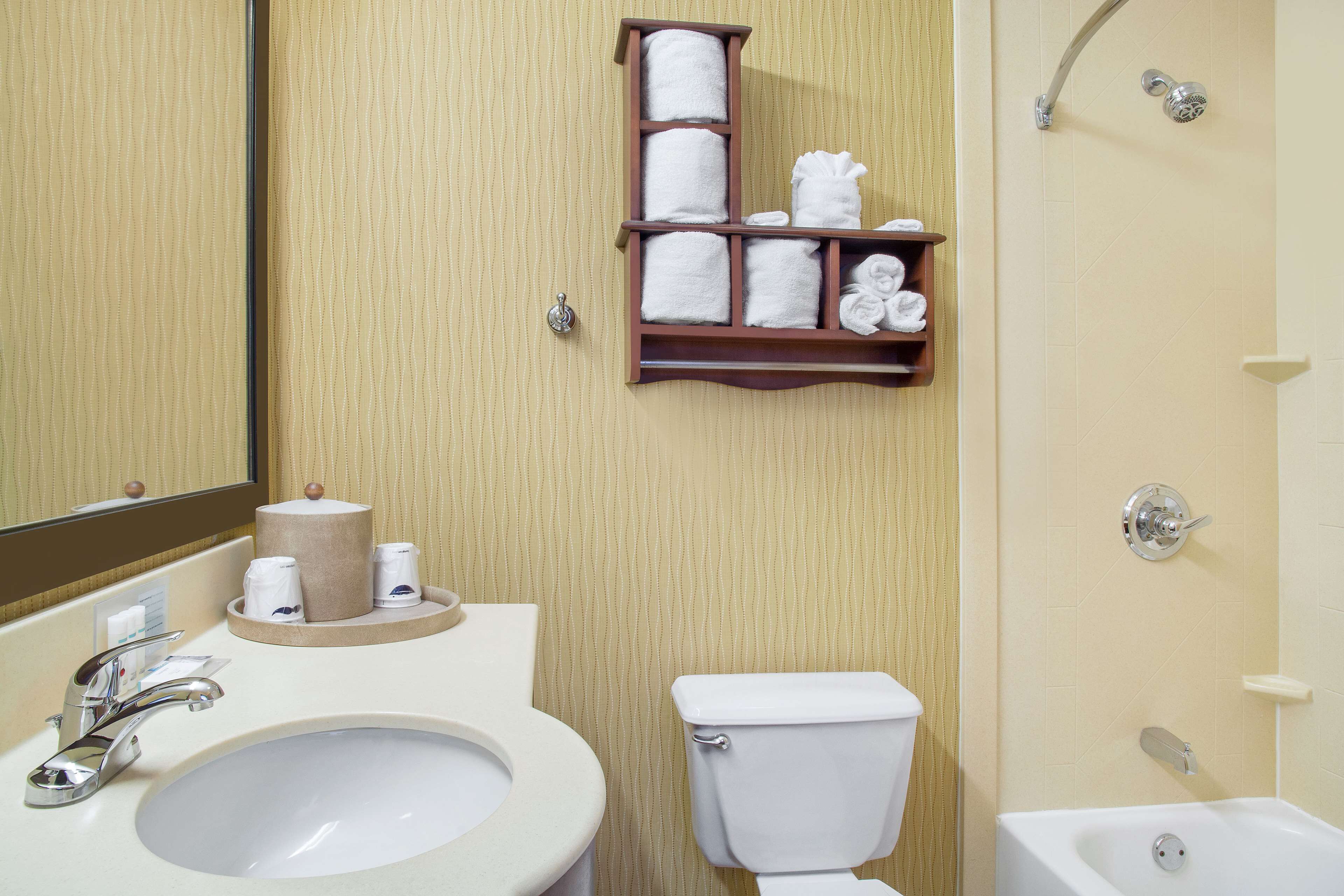 room, 2 queen beds | bathroom | combined shower/bathtub, free toiletries, hair dryer, towels