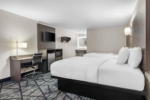 Room, 2 Queen Beds, Smoking | Desk, blackout curtains, iron/ironing board, rollaway beds - Americas Best Value Inn Bishopville (Bishopville)