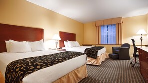 Standard Room, 2 Queen Beds, Non Smoking, Refrigerator & Microwave (Pet Friendly) | Individually decorated, individually furnished, desk, laptop workspace
