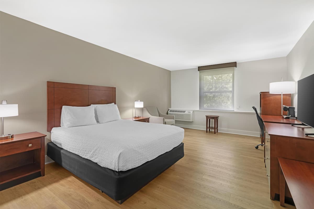 Standard Room, 1 Queen Bed, Non Smoking, Refrigerator & Microwave | Individually decorated, individually furnished, desk, laptop workspace