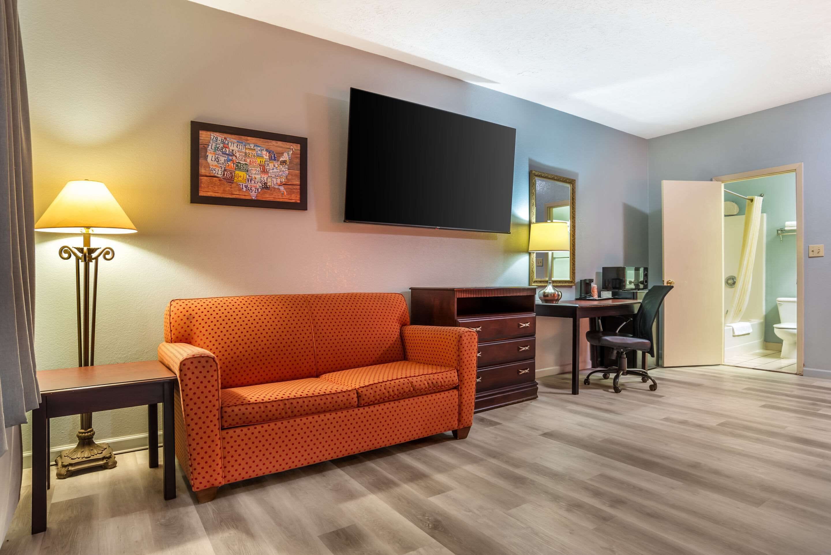 Blackout curtains, iron/ironing board, rollaway beds, free WiFi