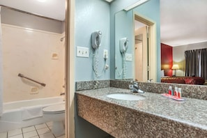 Blackout drapes, iron/ironing board, rollaway beds, free WiFi