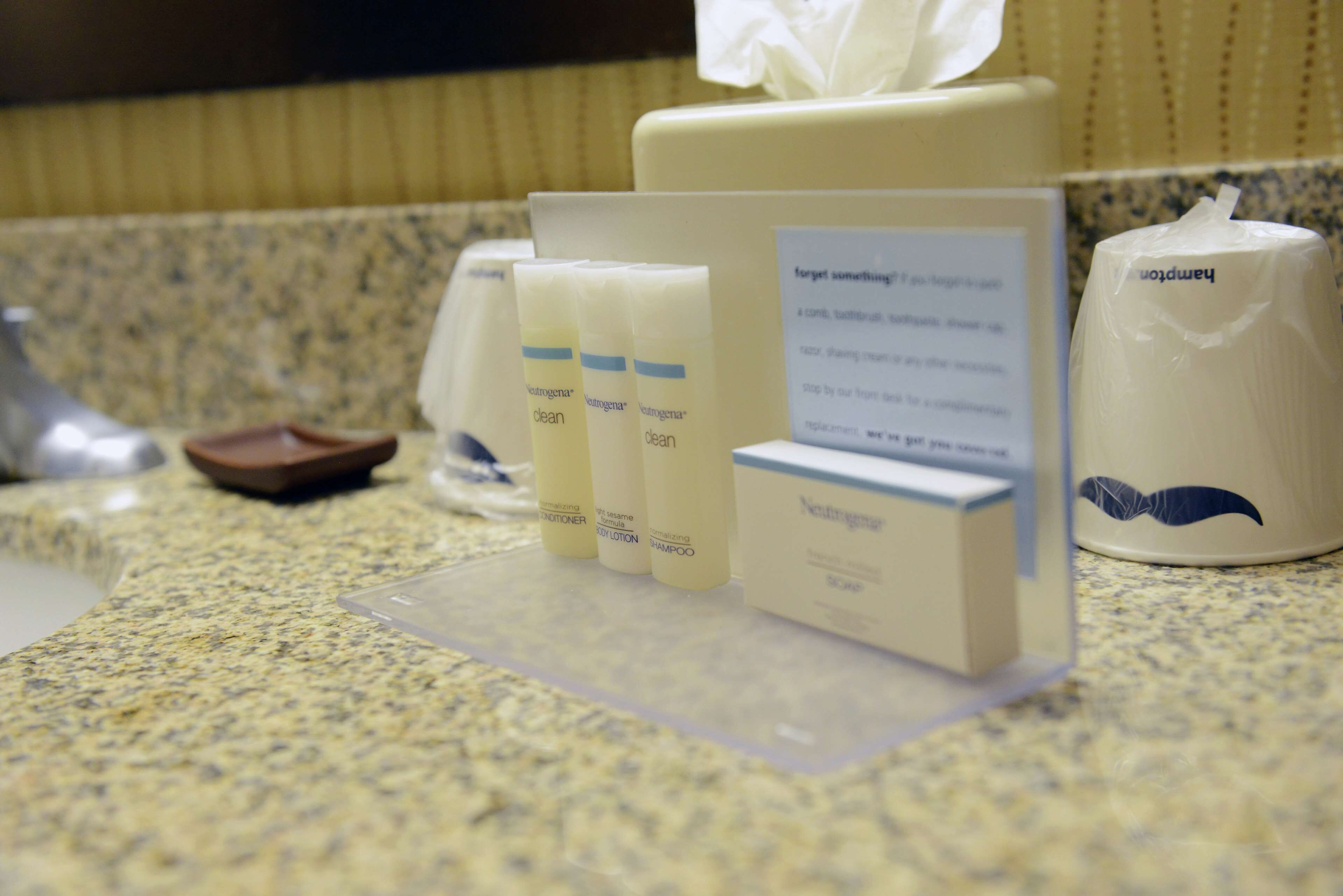 free toiletries, hair dryer, towels