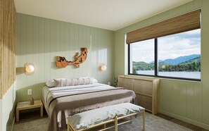 Premium bedding, blackout drapes, iron/ironing board, free WiFi - Laurel Lake Placid (Lake Placid)