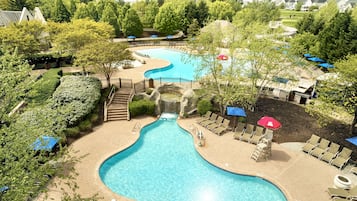 Indoor pool, seasonal outdoor pool