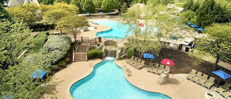 Indoor pool, seasonal outdoor pool