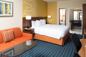 Room, 1 King Bed with Sofa bed, Non Smoking | Premium bedding, desk, iron/ironing board, free cots/infant beds
