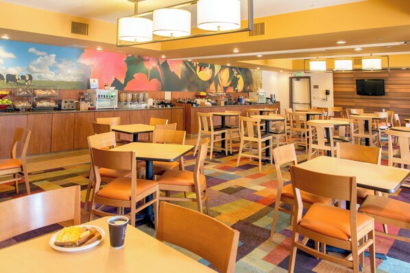 Free daily self-service breakfast 