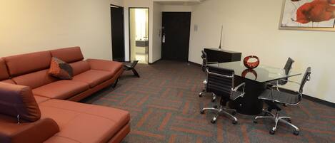 Suite, 1 King Bed (Living Area) | In-room safe, desk, iron/ironing board, cribs (surcharge)