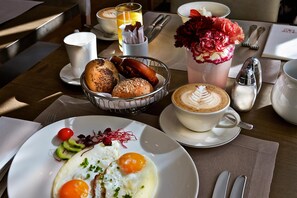 Daily buffet breakfast (EUR 30 per person)