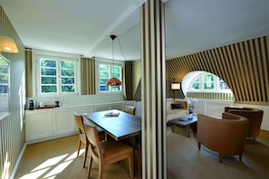 Suite | Premium bedding, down duvets, pillow-top beds, minibar