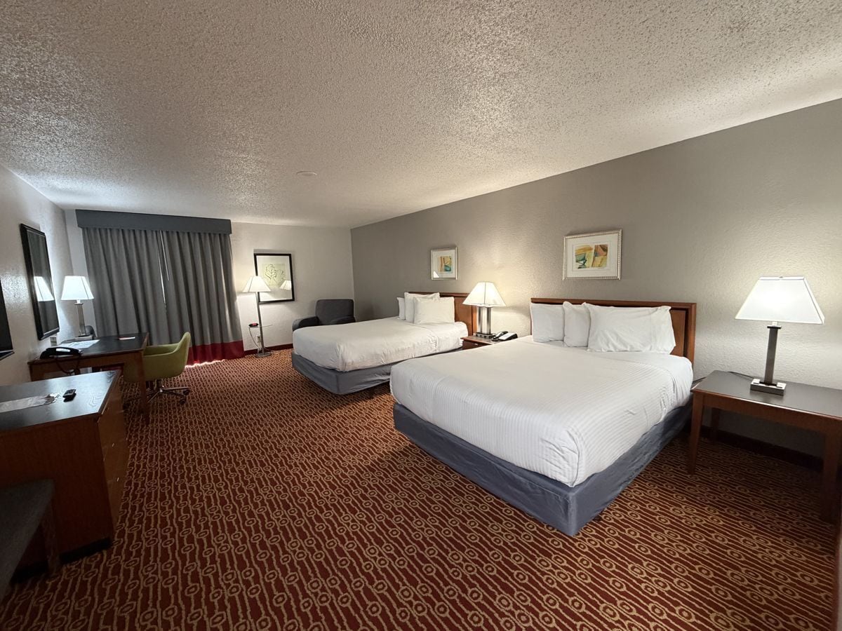 Standard Room, 2 Queen Beds, Non Smoking, Refrigerator & Microwave