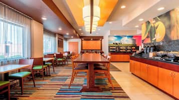 Free daily buffet breakfast