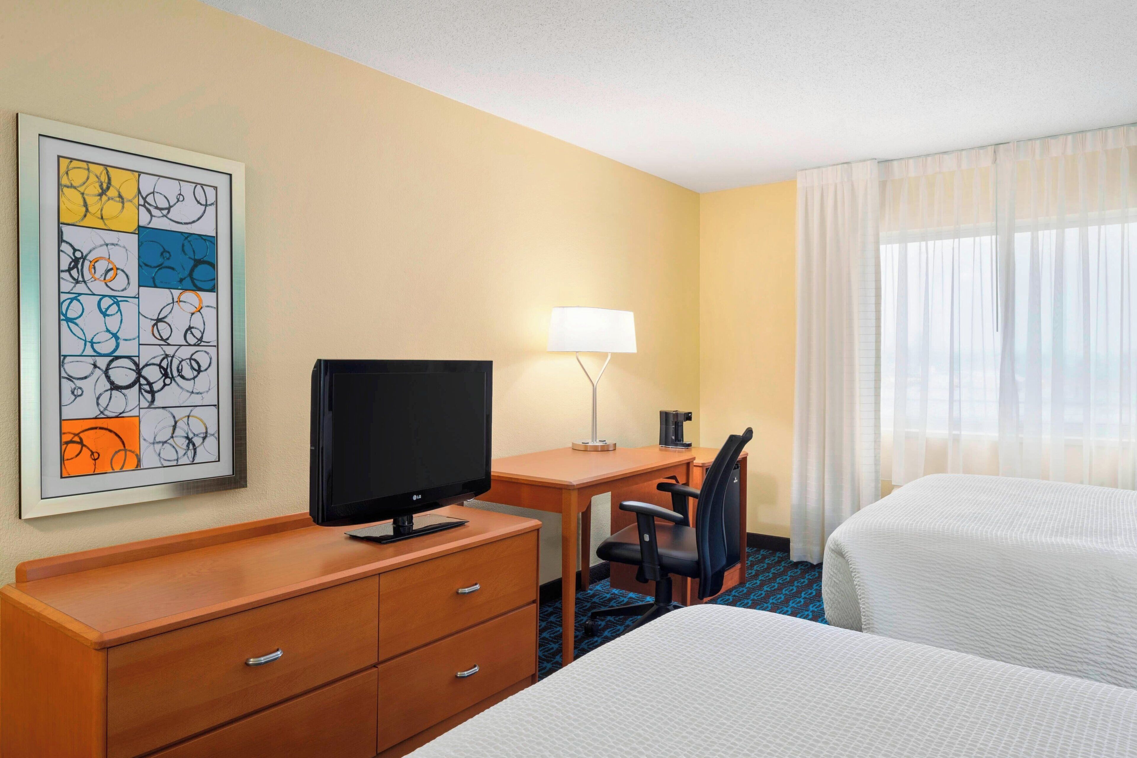 in-room safe, desk, blackout curtains, iron/ironing board