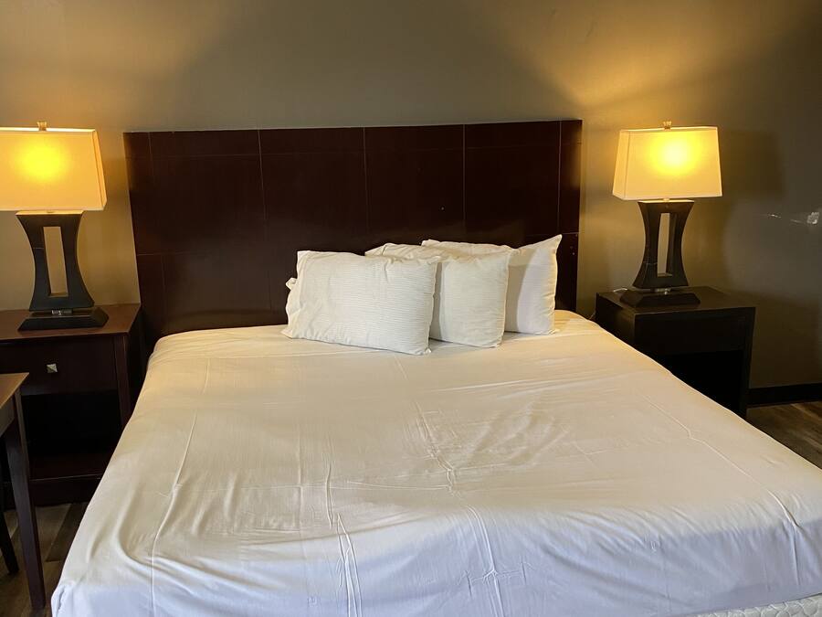 Desk, blackout curtains, iron/ironing board, free WiFi