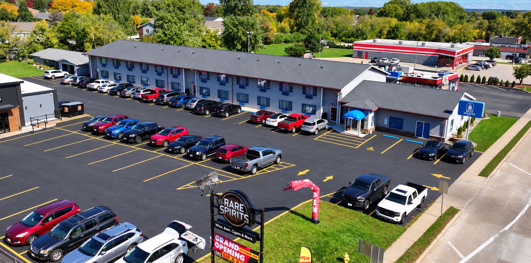 Fassade der Unterkunft