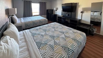 Standard Room, 2 Queen Beds, Non Smoking | Desk, free WiFi, bed sheets, alarm clocks