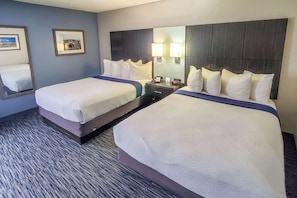 In-room safe, desk, laptop workspace, blackout curtains