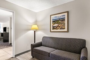 In-room safe, desk, laptop workspace, blackout drapes