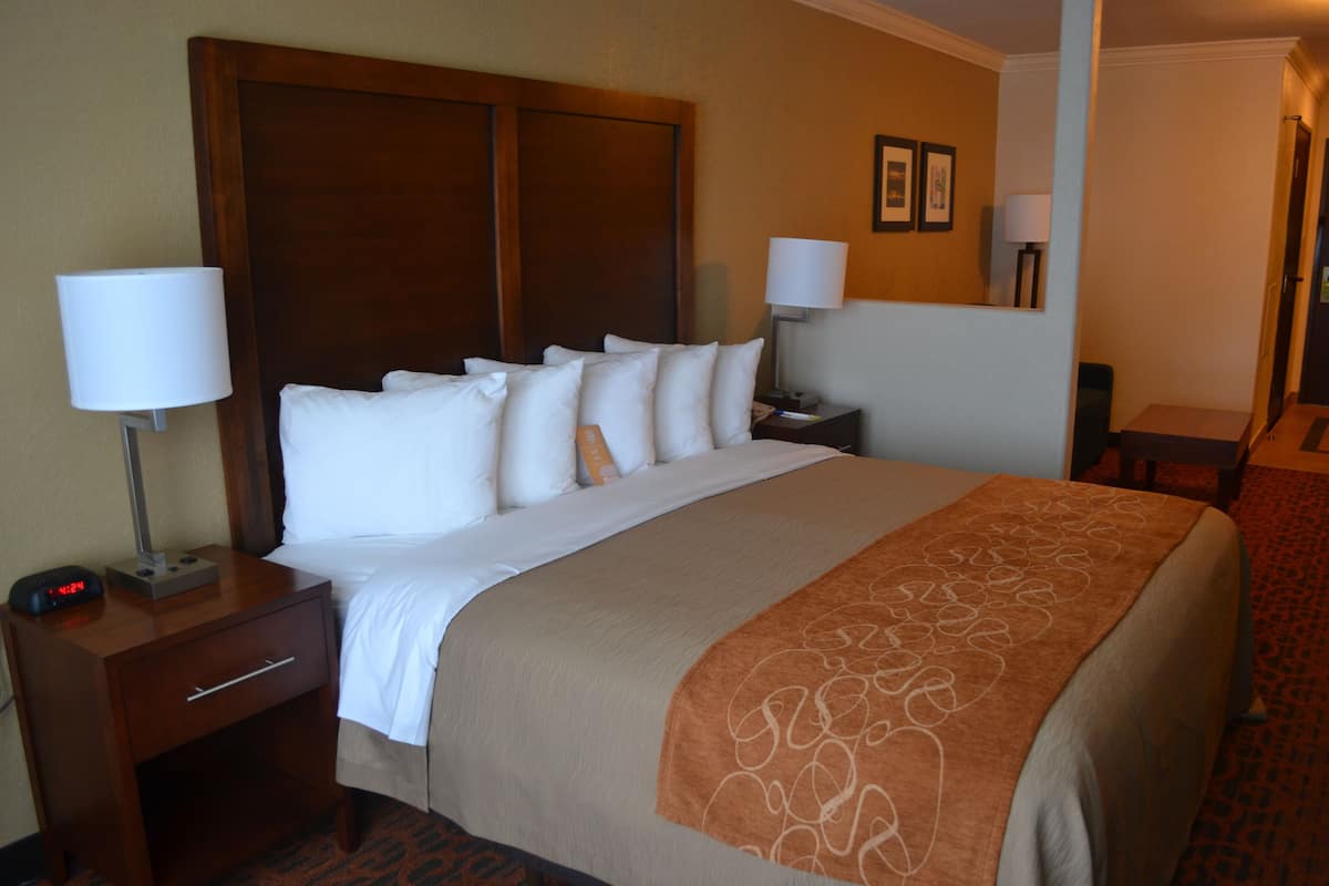 Premium bedding, pillow-top beds, in-room safe, desk