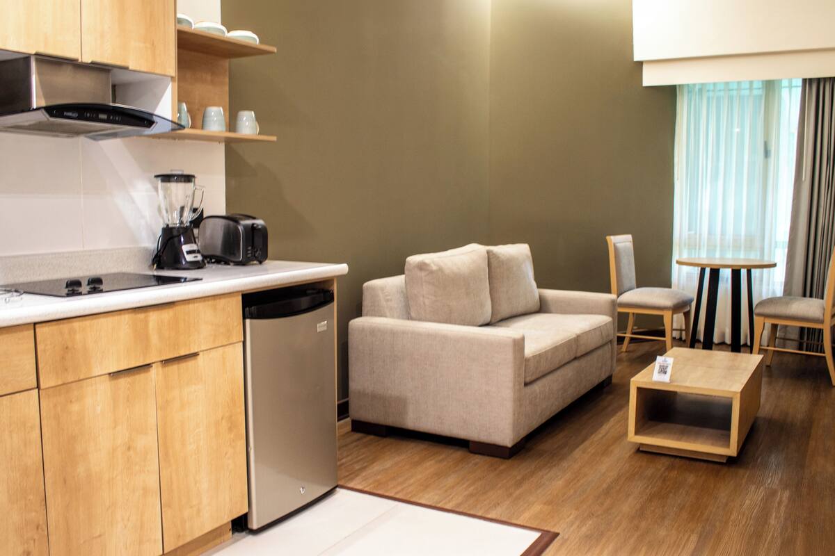 Apartamento, 2 camas de matrimonio, cocina básica | 1 dormitorio, colchones con acolchado adicional, caja fuerte