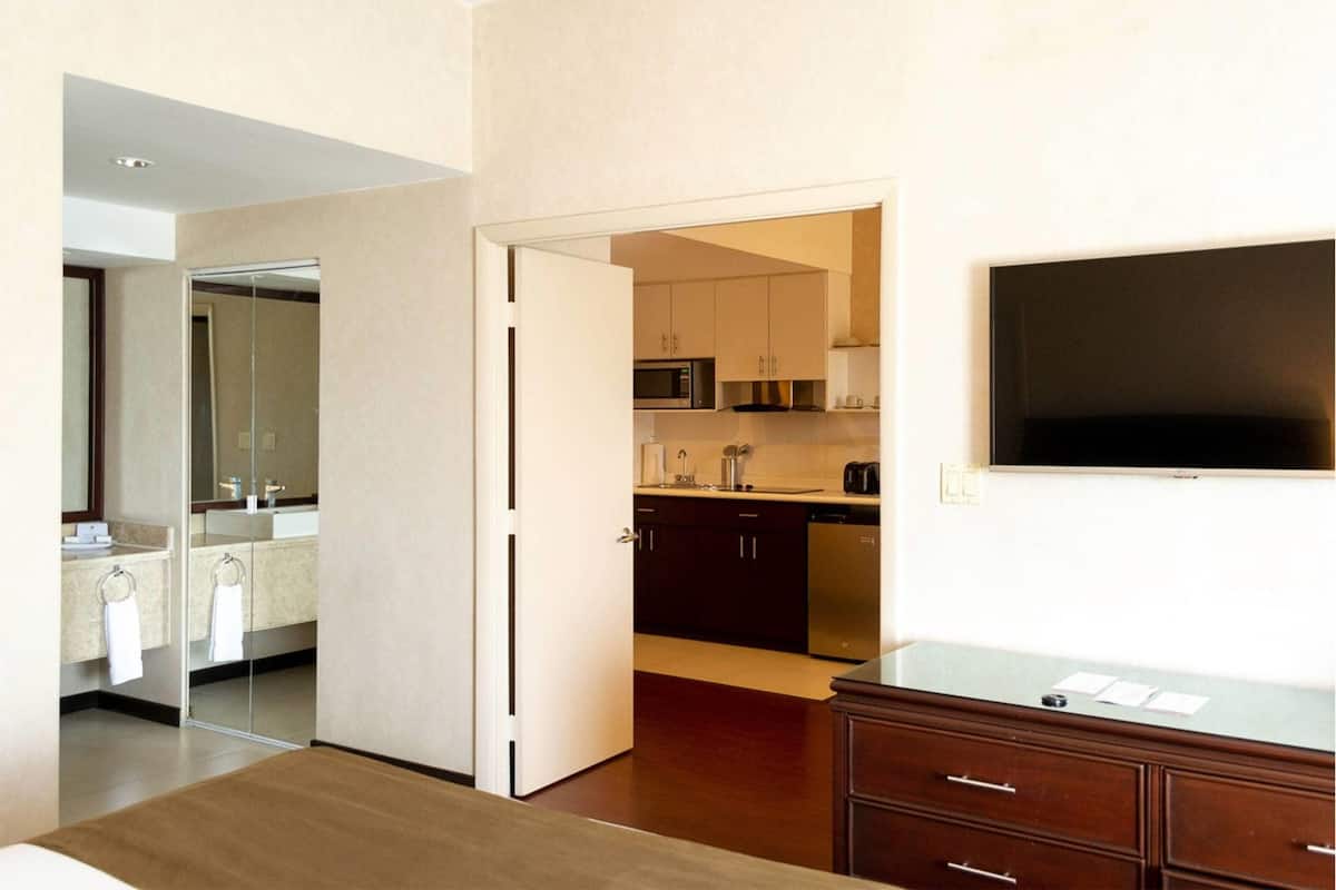 Apartment, Multiple Beds, Kitchenette | 1 bedroom, pillowtop beds, in-room safe, desk