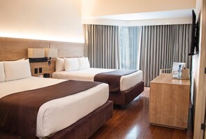 Room, Multiple Beds, Non Smoking (Upgrade) | 1 bedroom, pillowtop beds, in-room safe, desk