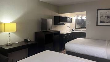 Fridge, microwave, coffee/tea maker