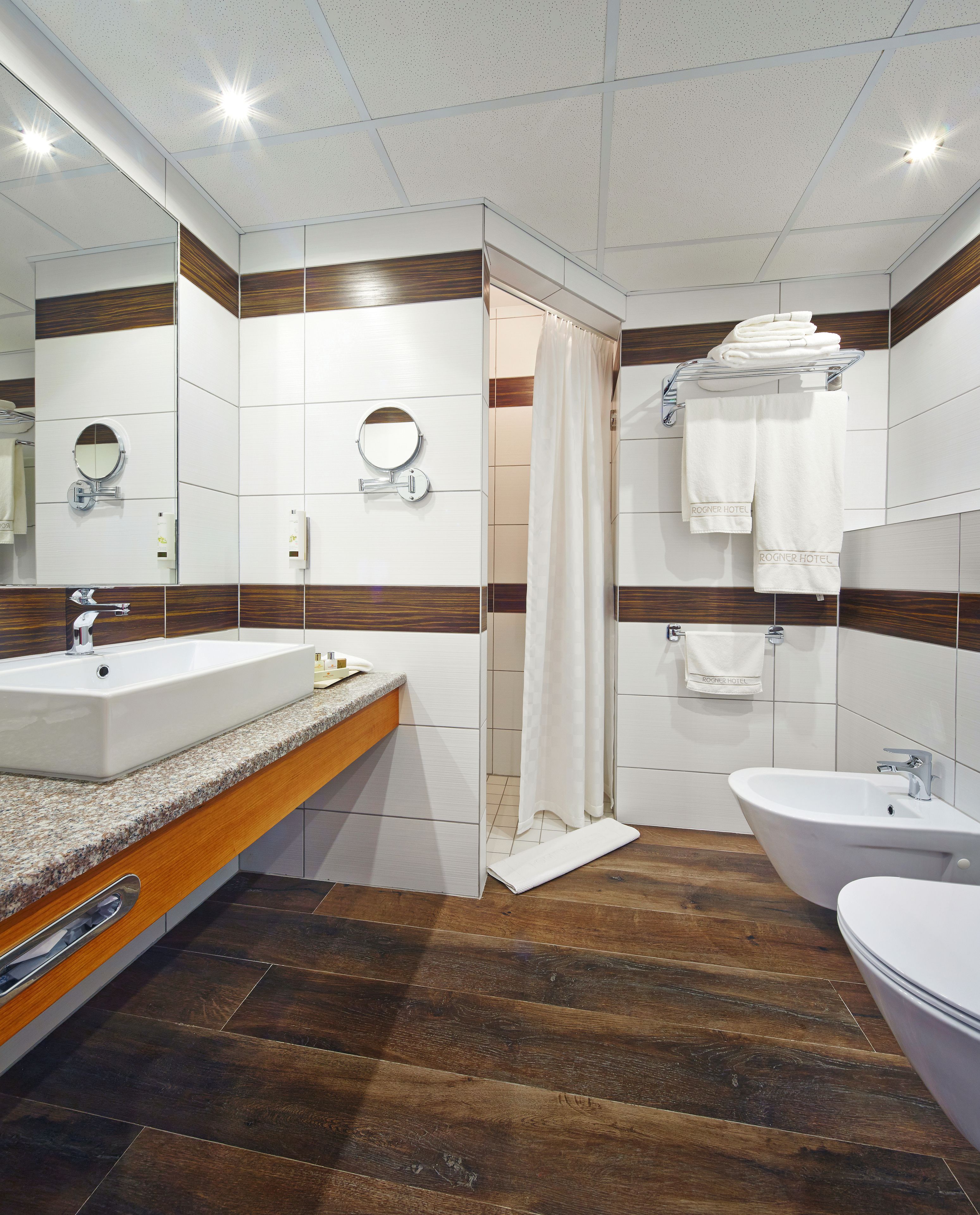 shower, free toiletries, hair dryer, slippers