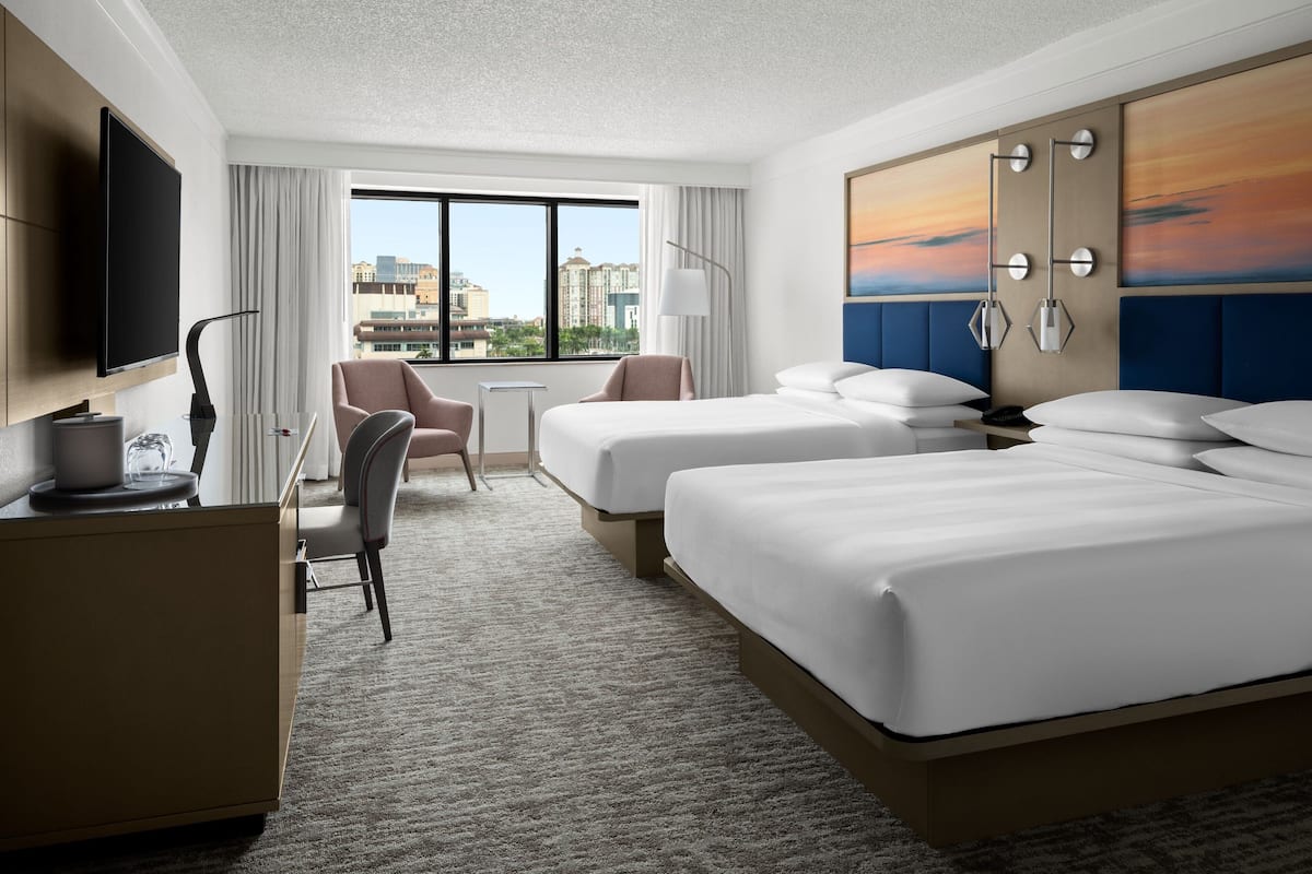 room, 2 queen beds (mobility accessible, roll-in shower) | 1 bedroom, premium bedding, down duvets, pillow-top beds