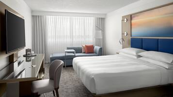 Premium bedding, down comforters, pillowtop beds, in-room safe