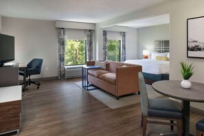 One Bedroom Suite  One King Bed with Jetted Tub | Living area - Hampton Inn Myrtle Beach-Northwood (Myrtle Beach)