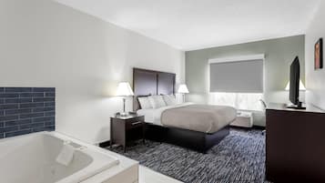 Room, 1 King Bed with Sofa bed, Non Smoking (Efficiency) | Desk, iron/ironing board, free cribs/infant beds, rollaway beds