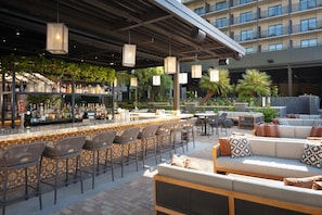 Poolside views, open daily