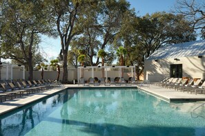 Outdoor pool, open 9:00 AM to 10:00 PM, cabanas (surcharge)