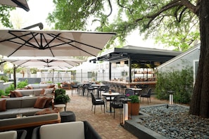 Poolside views, open daily