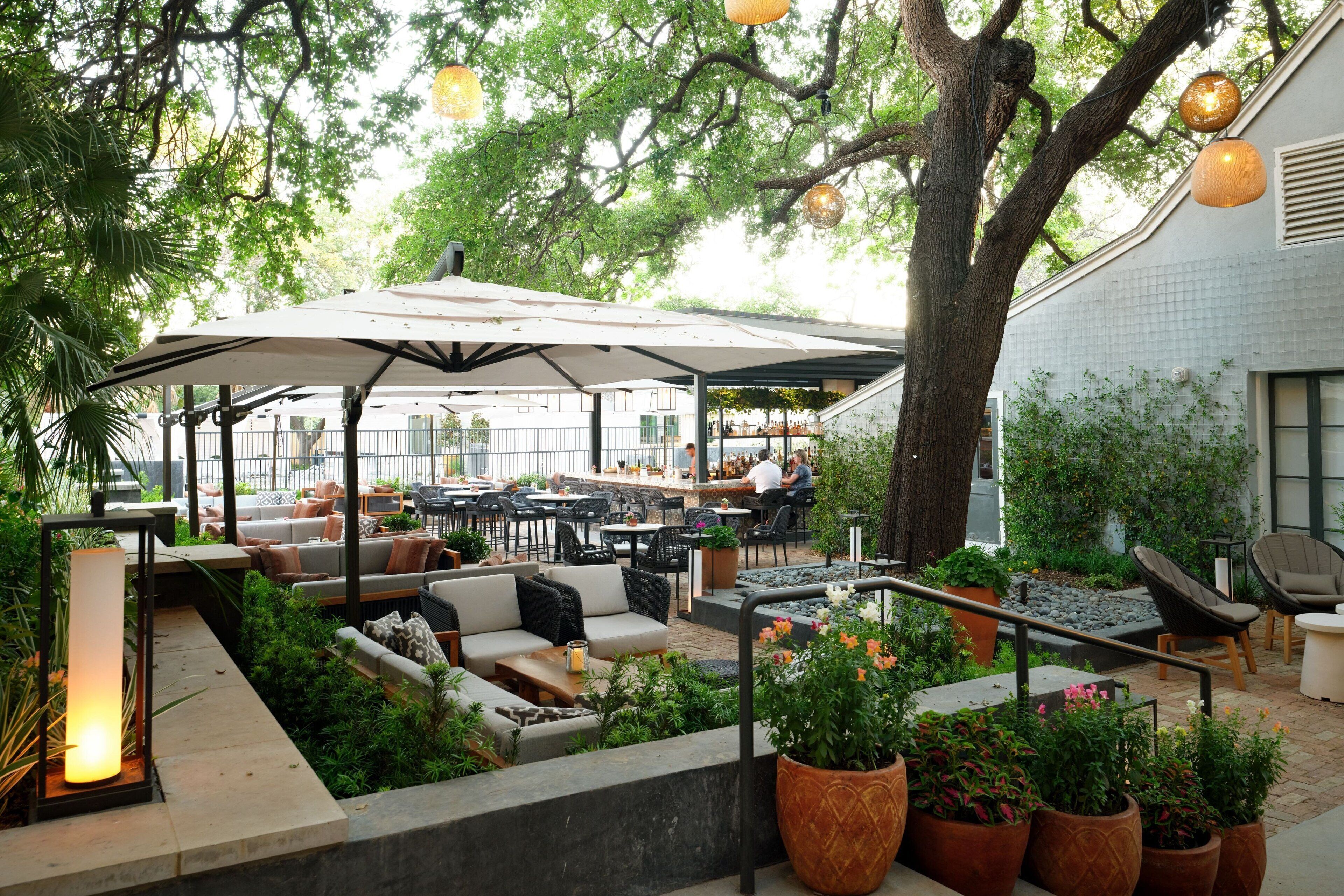 Poolside views, open daily