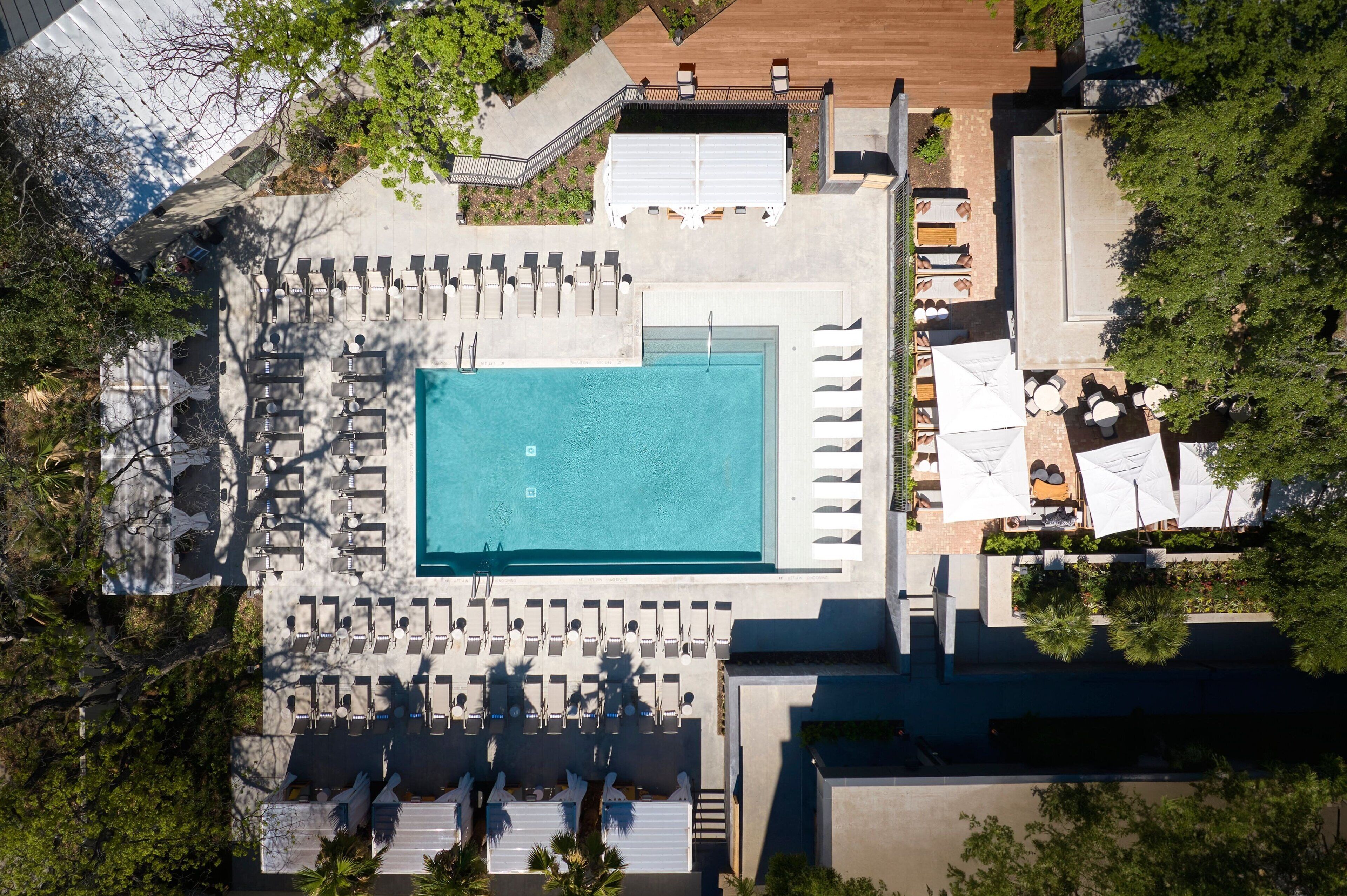 Outdoor pool, open 9:00 AM to 10:00 PM, cabanas (surcharge)