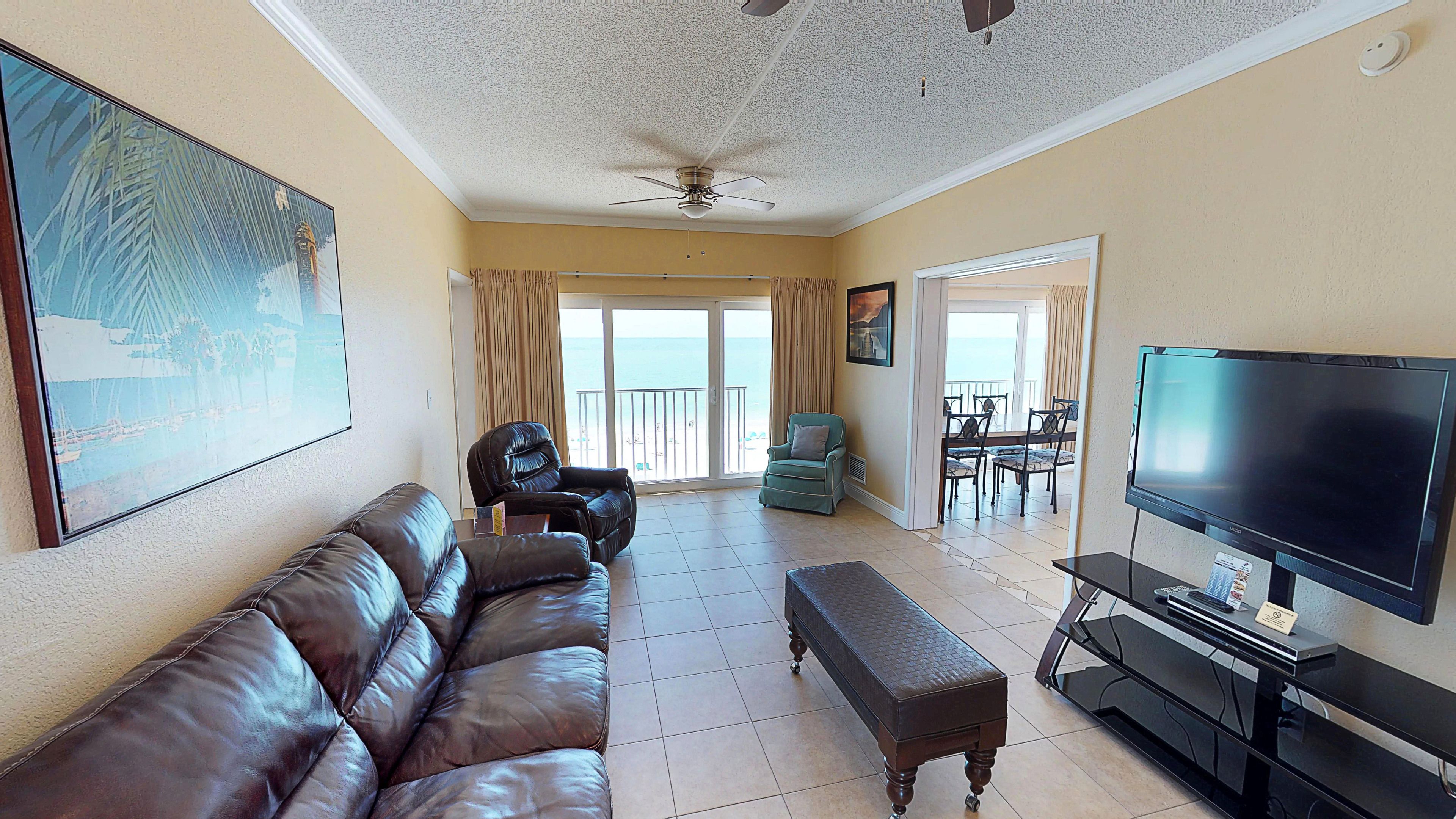 615 - gulf view penthouse | living room
