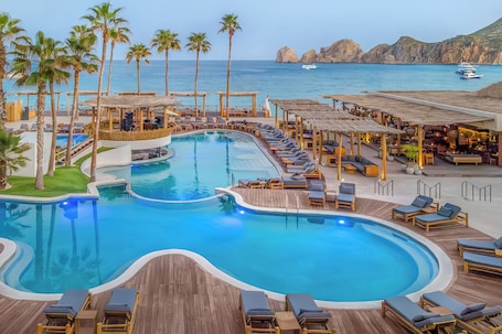 2 outdoor pools, open 8:00 AM to 8:00 PM, cabanas (surcharge). ME Cabo by Meliá – Adults Only
