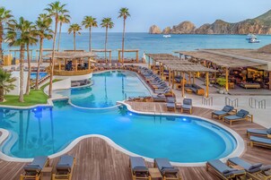 2 outdoor pools, open 8:00 AM to 8:00 PM, cabanas (surcharge)