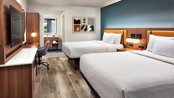 Room, 2 Queen Beds, Non Smoking | Desk, iron/ironing board, free cribs/infant beds, free WiFi