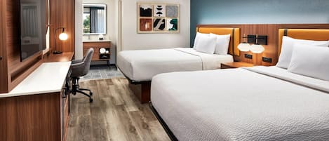 Huone, 2 keskisuurta parisänkyä, tupakointi kielletty | Työpöytä, silitysrauta/-lauta, ilmaiset vauvansängyt, ilmainen Wi-Fi