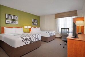 Standard Double Room, 2 Double Beds, Non Smoking | Desk, iron/ironing board, free cots/infant beds, free WiFi