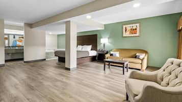 Suite, 1 Tempat Tidur King, Bebas Asap Rokok | Seprai premium, brankas, dan ruang kerja ramah laptop