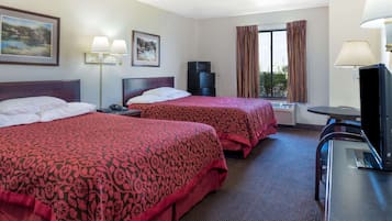 Desk, blackout drapes, iron/ironing board, free WiFi