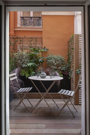 Luksussuite, terrasse | Terrasse/patio