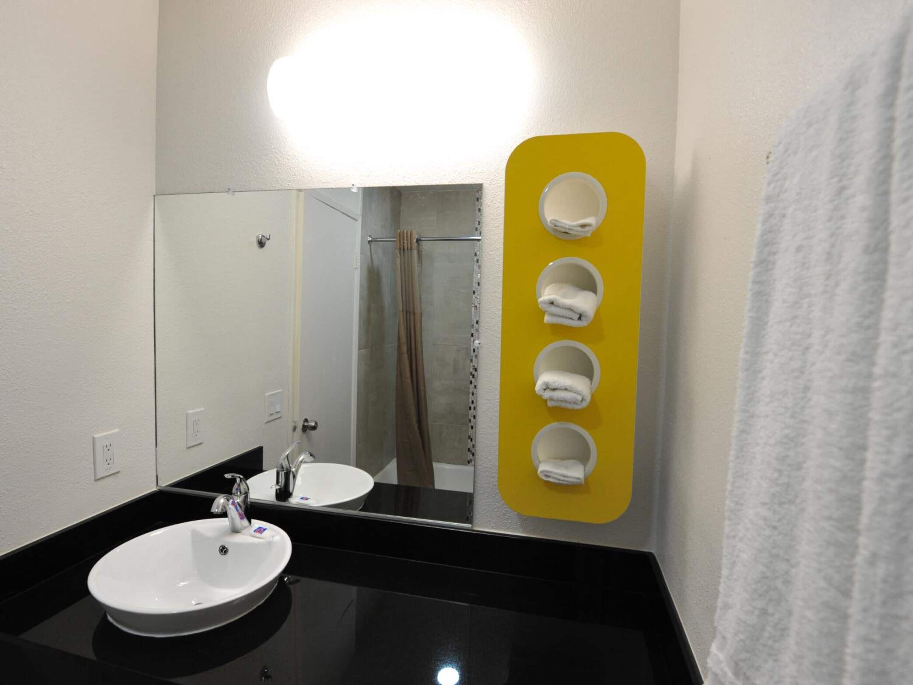 Duschwanne, Handtücher